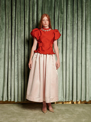 Narrative Jacquard Top Vermillon Red / Z