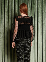 Interval Polka Dot Top Spots Black / Z