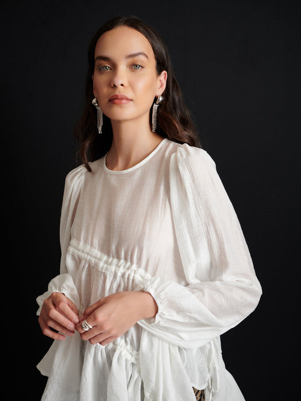 <b> Ghospell </b> Noor Ruched Top