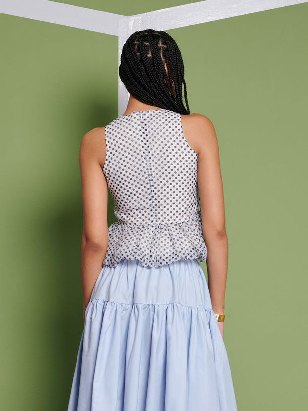 <b> Ghospell </b> Martina Polka Dot Top