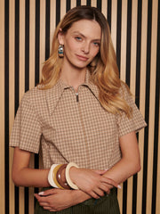 <b> Ghospell </b> Rita Check Zip Top