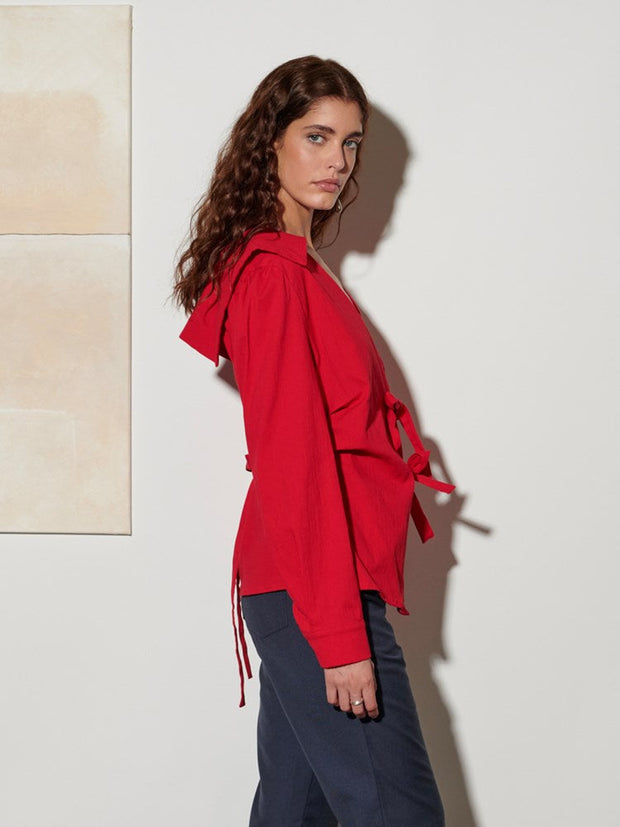<b> Ghospell </b> Julie Wrap Top
