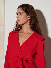 <b> Ghospell </b> Julie Wrap Top