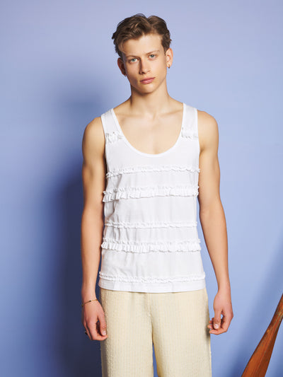 Laken Ruffle Vest