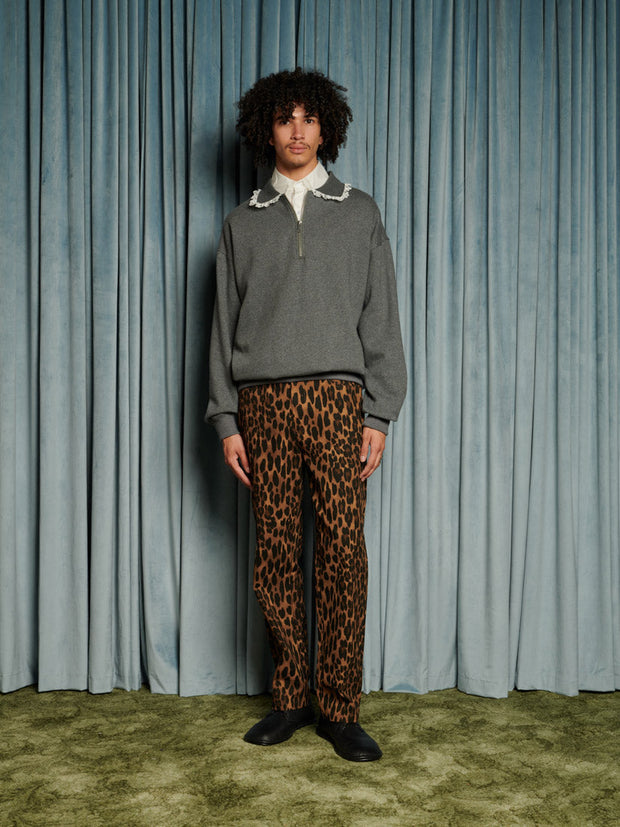 Tommy Half Zip Sweat Anthracite Grey / Z