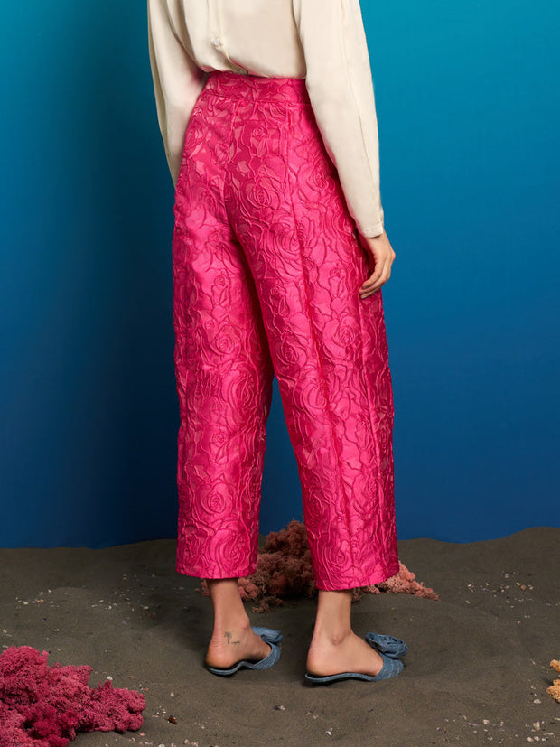 Dia Rose Jacquard Trousers