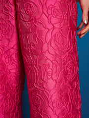Dia Rose Jacquard Trousers