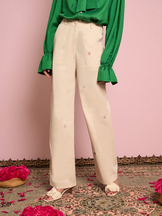Primrose Embroidered Trousers