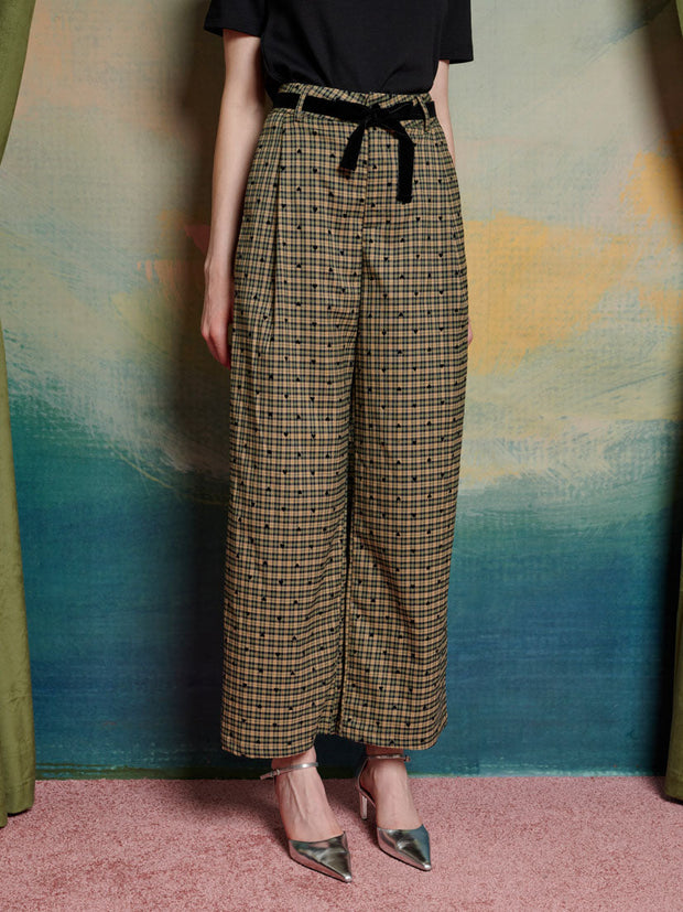 Pine Check Trousers