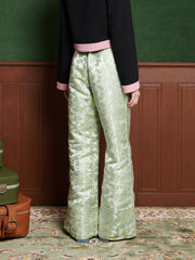 Marjorie Jacquard Trousers Smoke Green / Z