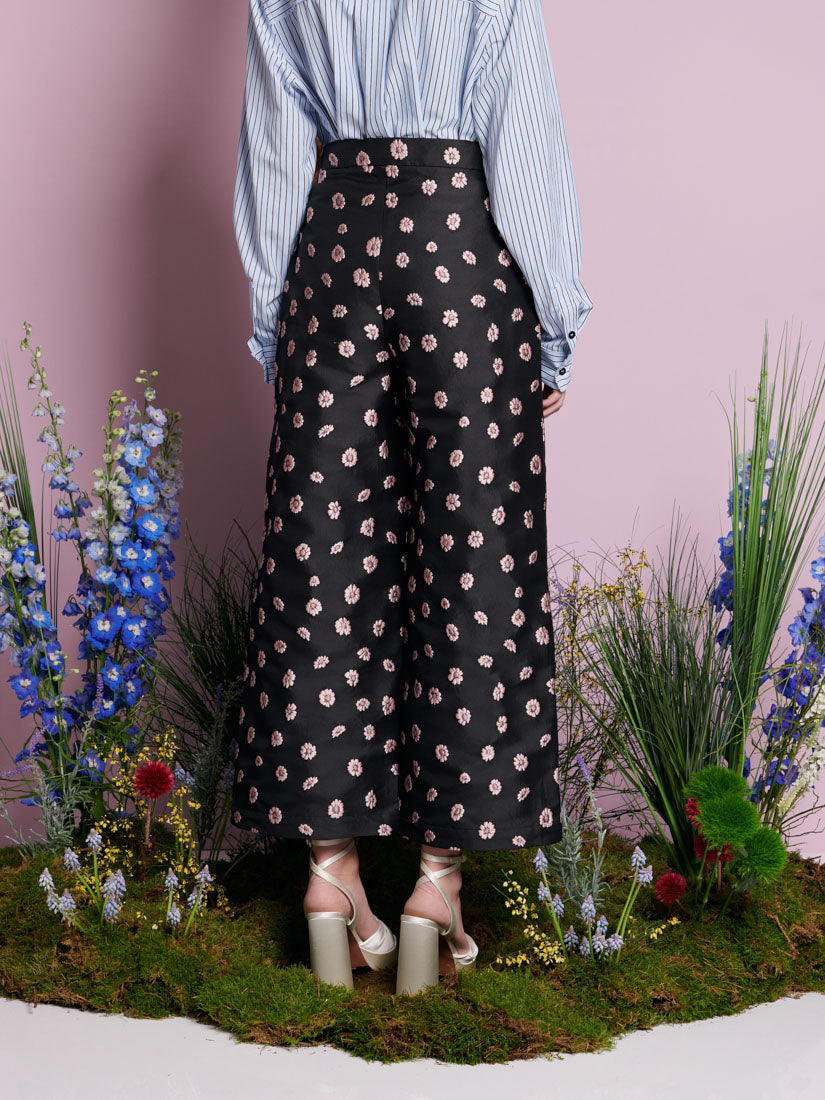 誕生日プレゼント Jacquard Bells Rose Trousers Jane Sister – パンツ