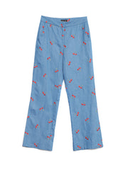 Lola Denim Cropped Trousers