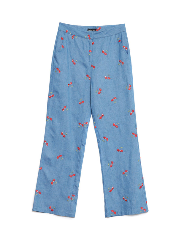 Lola Denim Cropped Trousers