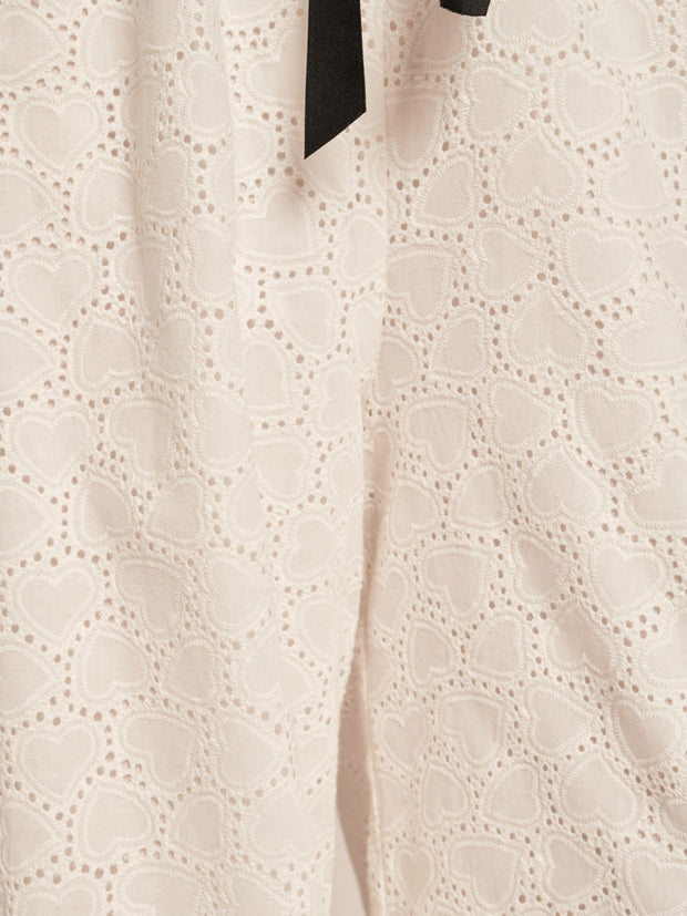 Blanca Broderie Anglaise Trousers Pearled White / Z