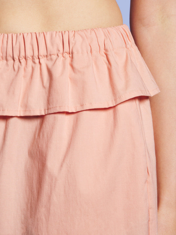 Sunrise Ruffle Waist Trousers Pastel Peach / Z