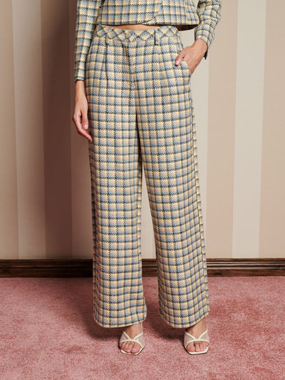Nook Check Trousers Blue, Multi Check / Z