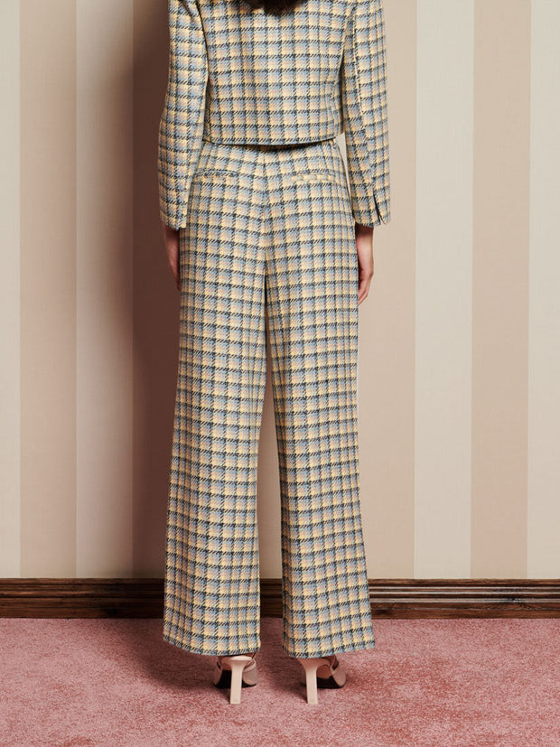 Nook Check Trousers Blue, Multi Check / Z