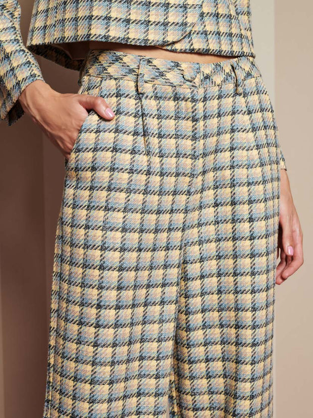 Nook Check Trousers Blue, Multi Check / Z