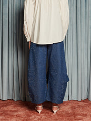 Daze Embellished Denim Jeans Indigo Blue / Z