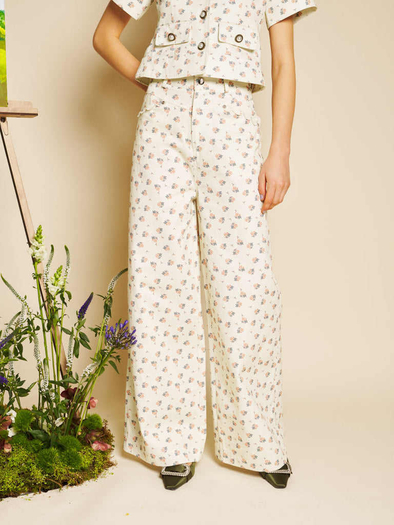 Pêche Ditsy Denim Jeans