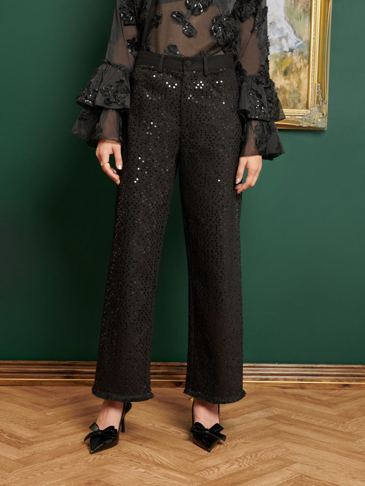 <b> < b> Renoir Embellished Trousers