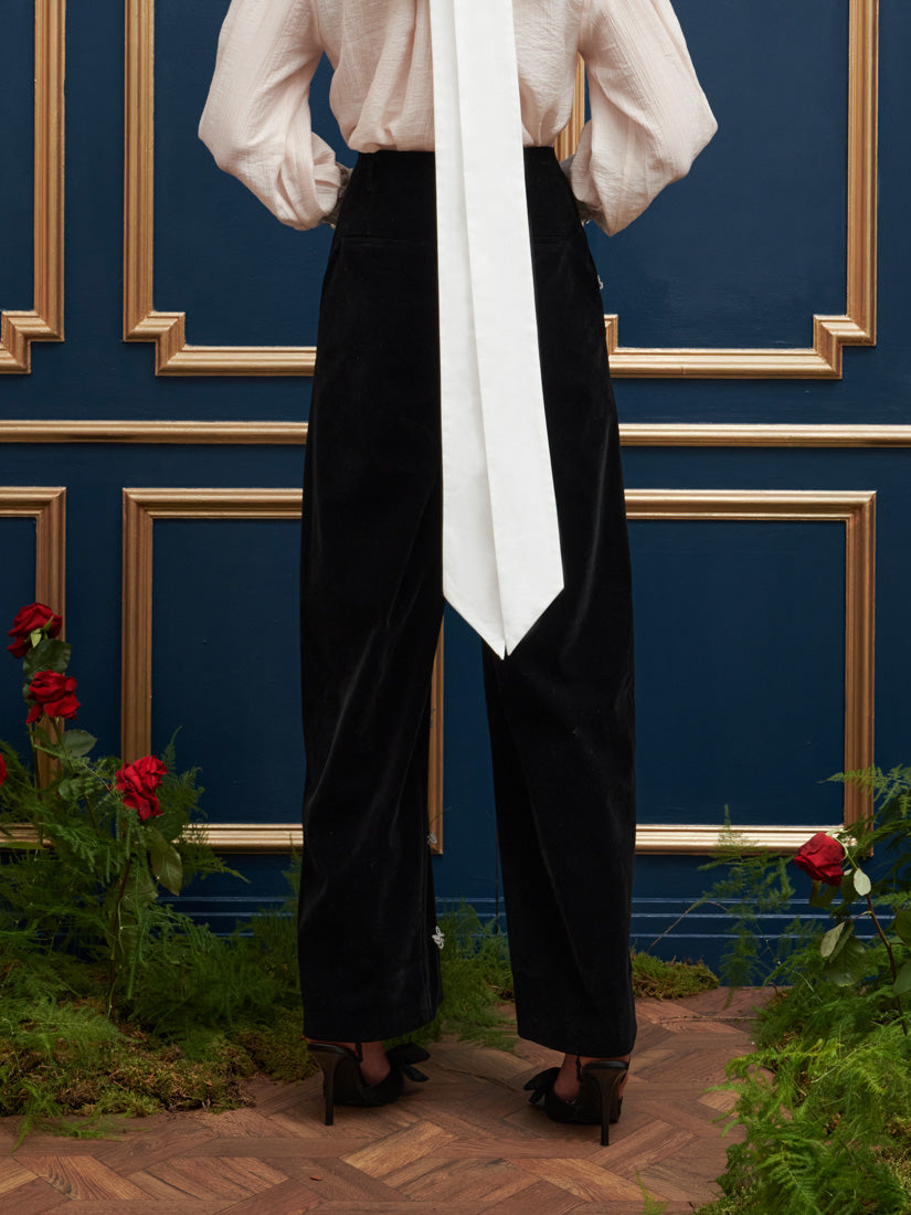 パンツ DREAM Sister Jane velvet pants Sister Jane Dream Invitation Velvet Bow Trousers | Urban