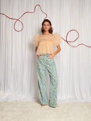 <b>DREAM</b> Harmony Bead Denim Trousers