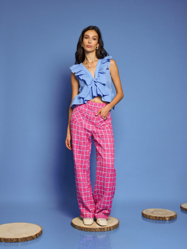 <b>DREAM</b> Cottage Check Tweed Trousers