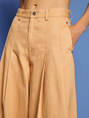 Sunset Wide Leg Jeans Pastel Peach / Z