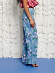 <b>DREAM</b> Azul Embellished Trousers