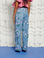 <b>DREAM</b> Azul Embellished Trousers