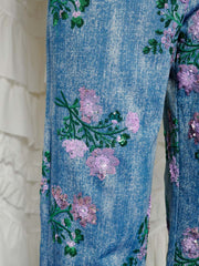 <b>DREAM</b> Azul Embellished Trousers