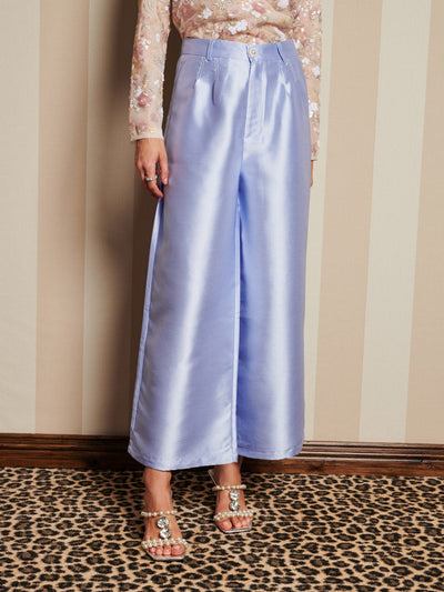 Haven Wide Leg Trousers Cornflower Blue / Z
