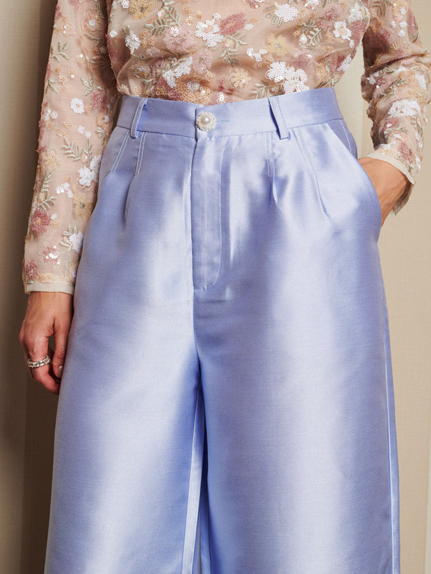 Haven Wide Leg Trousers Cornflower Blue / Z