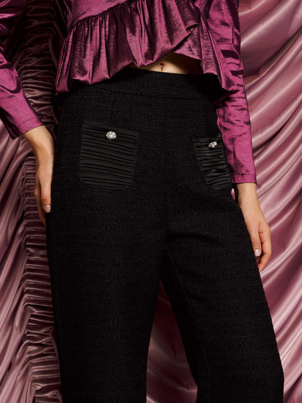 <b>DREAM</b> Showgirls Tweed Trousers Coal Black / Z