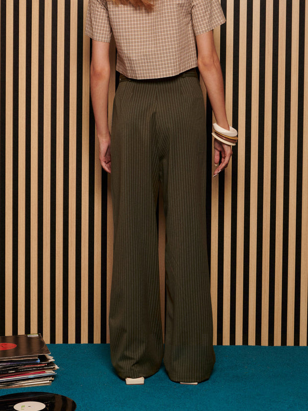 <b> Ghospell </b> Bettie Pinstripe Trousers