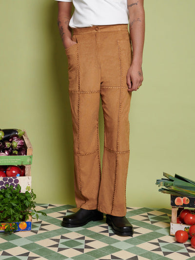 Clay Patchwork Trousers