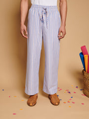 Verano Striped Trousers Orange, Blue / Z