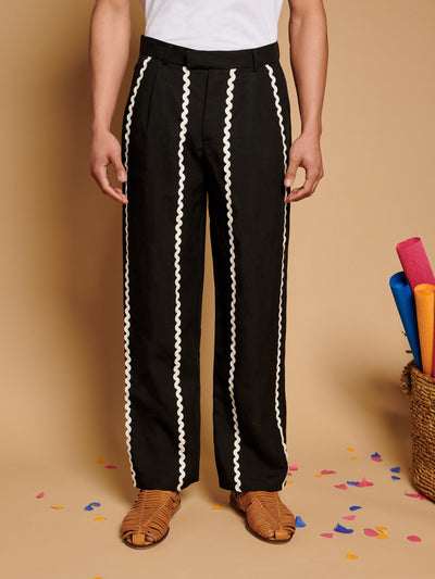 Bougie Ric Rac Trousers Coal Black / Z