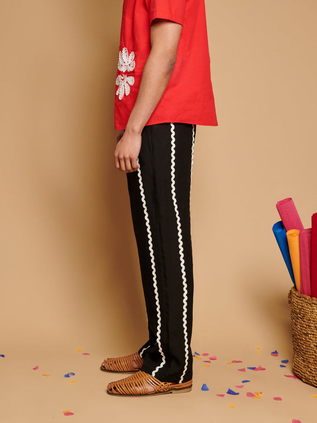Bougie Ric Rac Trousers Coal Black / Z