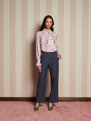 Albert Trimmed Tailored Trousers Anthracite Grey / Z