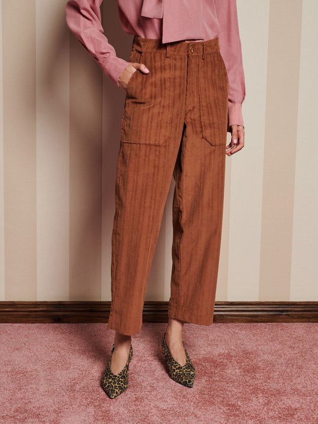 Cameron Cord Trousers Caramel Brown / Z