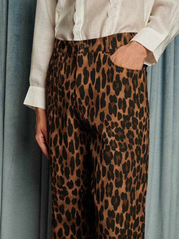 Matteo Leopard Jeans Leopard Tan / Z