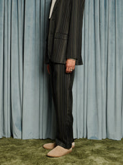 Richie Stripe Tailored Trousers Coal Black / Z