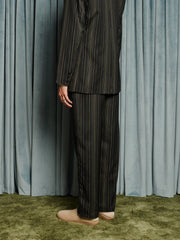 Richie Stripe Tailored Trousers Coal Black / Z