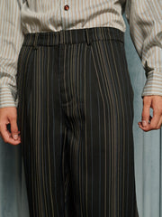 Richie Stripe Tailored Trousers Coal Black / Z