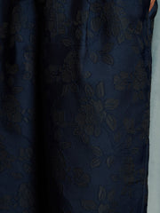 Dinah Jacquard Barrel Trousers Dark Blue / Z