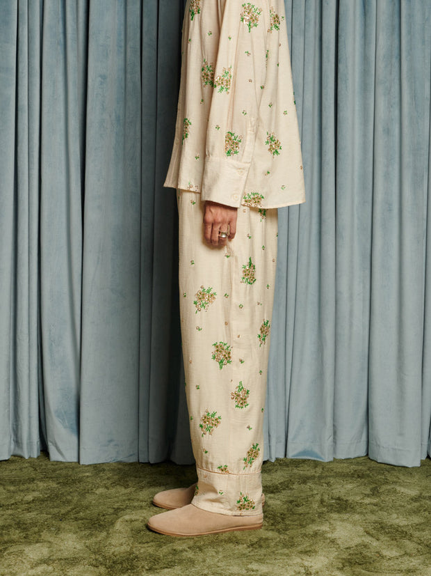 Marcello Pyjama Trousers Vintage Cream / Z