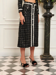<b>DREAM</b> Belle Tweed Midi Skirt
