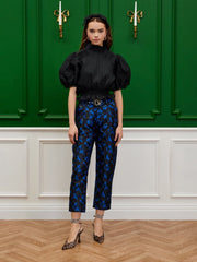 Margot Jacquard Belted Trousers